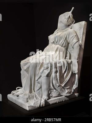 La morte di Cleopatra 1876 di Edmonia Lewis Foto Stock