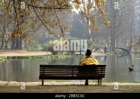 Parco Sempione. Milano. Italia Foto Stock
