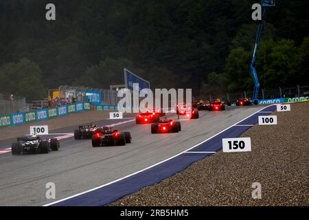 Spielberg, Austria. 1 luglio 2023. Inizia Sprint, Gran Premio di F1 d'Austria al Red Bull Ring il 1° luglio 2023 a Spielberg, Austria. (Foto di HIGH TWO) credito: dpa/Alamy Live News Foto Stock