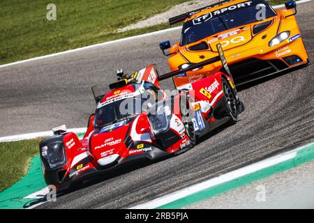 41 ANDRADE Rui (prt), KUBICA Robert (pol), DELETRAZ Louis (swi), Team WRT, Oreca 07 - Gibson, azione durante le 6 ore di Monza 2023, 3° round del Campionato Mondiale di Endurance FIA 2023, dal 7 al 9 luglio 2023 sull'autodromo Nazionale di Monza, a Monza, Italia crediti: Independent Photo Agency Srl/Alamy Live News Foto Stock