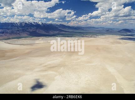 Immagine aerea del deserto di Alvord, Oregon, USA Foto Stock