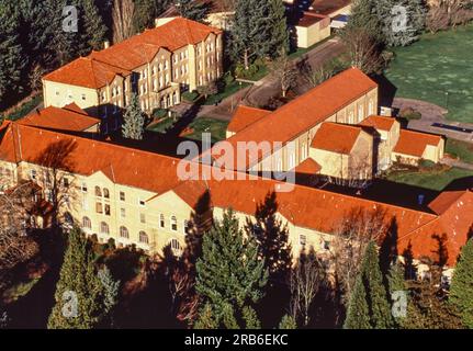 Immagini aeree del Monte Angel, Oregon, USA Foto Stock