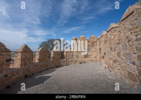 Mura medievali dei merli di Avila - Avila, Spagna Foto Stock