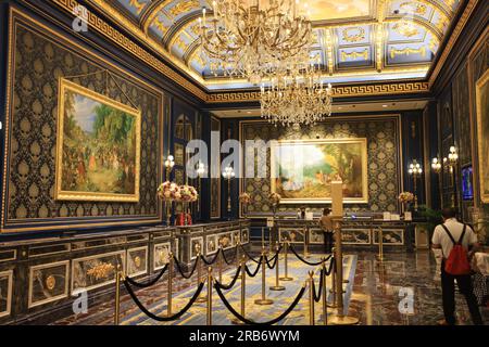 1 luglio 2023: Il Macao parigino sotto il gruppo dei Macao veneziani. E' il nuovo casino' e resort con il tema di Parigi Foto Stock