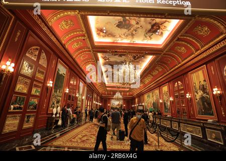 1 luglio 2023: Il Macao parigino sotto il gruppo dei Macao veneziani. E' il nuovo casino' e resort con il tema di Parigi Foto Stock