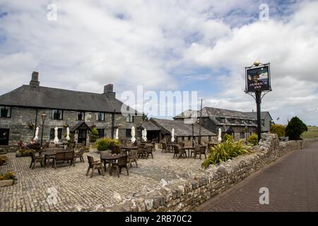 The Jamaica Inn on Bodmin Moor, Cornwall, Regno Unito Foto Stock