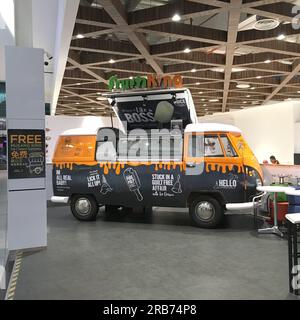 Caffetteria all'aeroporto di Kuala lumpur Foto Stock