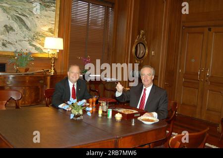 Segretario Dirk Kempthorne, incontro a pranzo all'interno principale Foto Stock