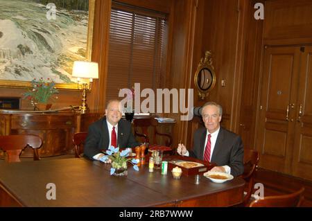 Segretario Dirk Kempthorne, incontro a pranzo all'interno principale Foto Stock