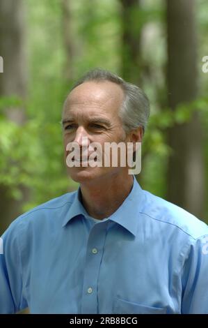 Primo piano del Segretario Dirk Kempthorne durante la registrazione degli uccelli migratori Foto Stock