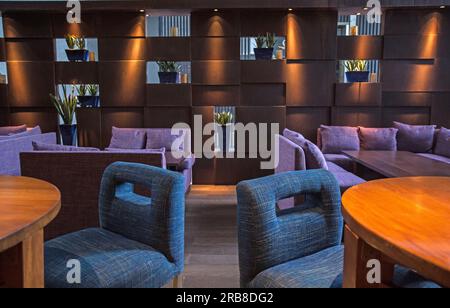 Interno di Zuma ristorante Giapponese al DIFC in Dubai Emirati Arabi Uniti Foto Stock