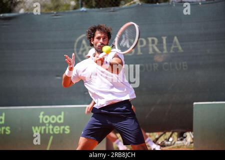 Aspria Harbour Club Milano, Milano, Italia, 7 luglio 2023, Jonathan Eysseric, Denys Molchanov durante l'Aspria Tennis Cup 2023 - ATP Challenger Milano - Foto Stock