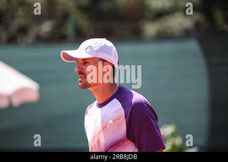 Aspria Harbour Club Milano, Milano, Italia, 7 luglio 2023, Jonathan Eysseric, Denys Molchanov durante l'Aspria Tennis Cup 2023 - ATP Challenger Milano - Foto Stock