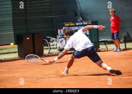 Aspria Harbour Club Milano, Milano, Italia, 7 luglio 2023, Jonathan Eysseric, Denys Molchanov durante l'Aspria Tennis Cup 2023 - ATP Challenger Milano - Foto Stock