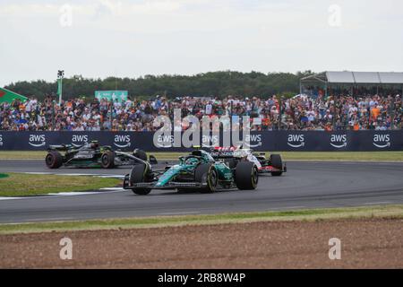 Fernando Alonso (SPA) Aston Martn AMR23 durante LA FORMULA 1 ARAMCO BRITISH GRAND PRIX 2023 - jUL7-9 Silverstone, Gran Bretagna Foto Stock