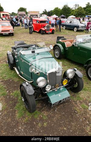 Green JC MIDGE al Markeaton Car Show, Derby, 2023 Foto Stock