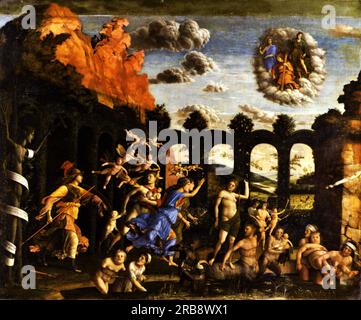 Minerva insegue i vizi dal Giardino della virtù 1502 di Andrea Mantegna Foto Stock
