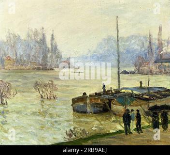 Alluvione (Joinville-le-Pont) 1910; Francia di Maxime Maufra Foto Stock