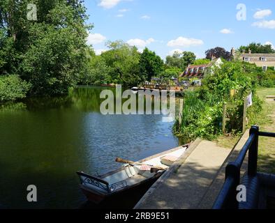 Il fiume Ouse a Hemingford Grey Foto Stock