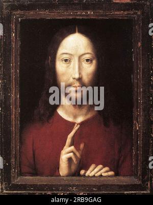 Cristo dà la sua Benedizione 1481 di Hans Memling Foto Stock