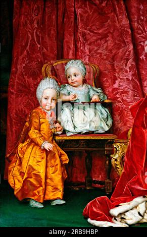 L'arciduca Ferdinando e l'arciduchessa Maria Anna d'Austria 1779 di Anton Raphael Mengs Foto Stock