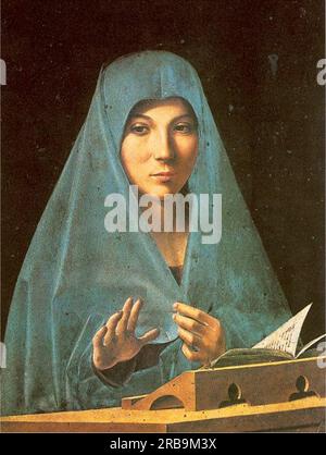 Virgin annunciate 1474 - 1475; Italia di Antonello da Messina Foto Stock