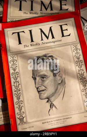 Le copertine della rivista STILL Life of 'Time' risalgono al 1936, USA Foto Stock