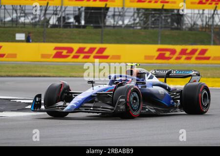 Logan Sargeant (USA) Williams Racing durante la sessione di qualificazione di sabato - FORMULA 1 ARAMCO BRITISH GRAND PRIX 2023 - jUL7-9 Silverstone, Gran Bretagna Foto Stock