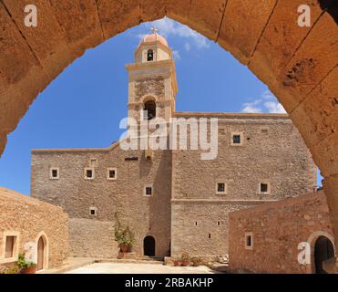 Monastero di Toplou, isola di Creta, Grecia Foto Stock