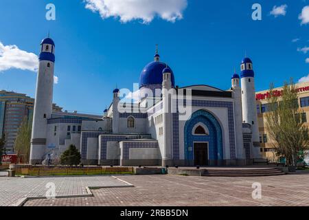 Moschea Imangali, Atyrau, Mar Caspean, Kazakistan Foto Stock