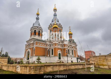 Cattedrale ortodossa, Uralsk, Kazakistan Foto Stock