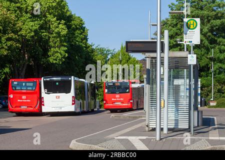 ZOB, stazione degli autobus, Rotenburg an der Wuemme, bassa Sassonia, Germania Foto Stock