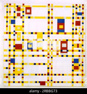 Broadway Boogie Woogie 1943 di Piet Mondrian Foto Stock