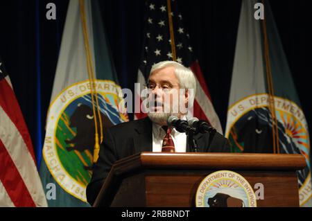 Riunione di addio al Main Interior per il Segretario uscente Dirk Kempthorne Foto Stock