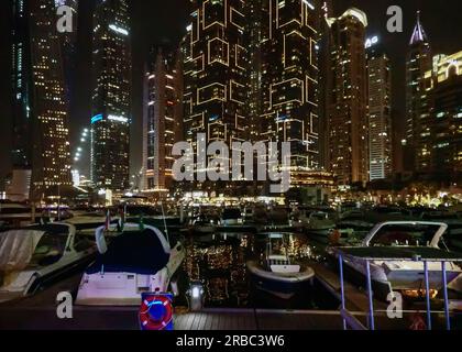 Dubai Marina, Dubai, UAE Foto Stock