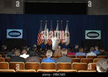 Riunione di addio al Main Interior per il Segretario uscente Dirk Kempthorne Foto Stock