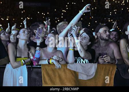 Roma, Italia. 8 luglio 2023. La Favola continua. Allo Stadio Olimpico, 8 luglio 2023 Roma, Italia credito: Agenzia fotografica indipendente/Alamy Live News Foto Stock