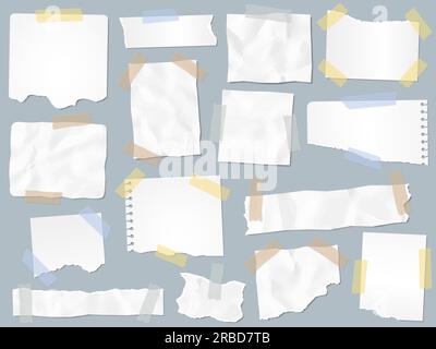 Nastri adesivi per scrapbooking su sfondo bianco Foto stock - Alamy