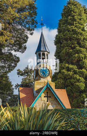 Cragside clock tower, Regno Unito Foto Stock