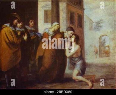 The Return of the Prodigal Son 1660 di Bartolome Esteban Murillo Foto Stock