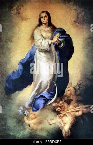 L'Immacolata Concezione 1665 di Bartolome Esteban Murillo Foto Stock