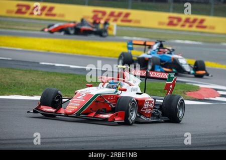 02 BEGANOVIC Dino (swe), Prema Racing, Dallara F3, azione durante il 6° round del Campionato FIA Formula 3 2023 dal 7 al 9 luglio 2023 sul circuito di Silverstone, a Silverstone, Regno Unito - foto Xavi Bonilla / DPPI Foto Stock