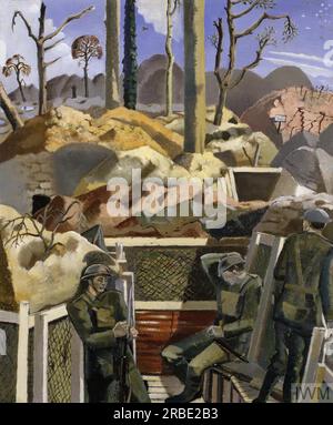 Spring in the Trenches, Ridge Wood, 1917 1918 di Paul Nash Foto Stock