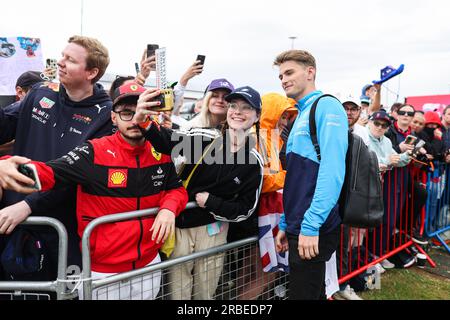 SARGEANT Logan (usa), Williams Racing FW45, ritratto durante il Gran Premio britannico di Formula 1 2023 Aramco, decimo round del Campionato Mondiale di Formula 1 2023 dal 7 al 9 luglio 2023 sul circuito di Silverstone, nel Regno Unito Foto Stock