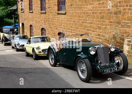 MG Sports Car Classic Car Meeting Hook Norton Oxfordshire Inghilterra regno unito 9 luglio 2023 credito: MELVIN GREEN/Alamy Live News Foto Stock