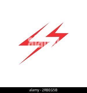 modello di design del logo ss con lettere iniziali vettoriali eps10. icona di tensione o corrente lettera ss isolata su sfondo bianco Illustrazione Vettoriale