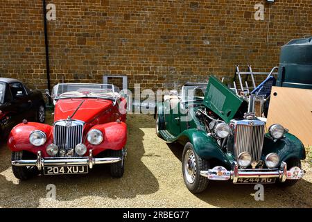 MG Sports Cars Classic Car Meeting Hook Norton Oxfordshire Inghilterra regno unito 9 luglio 2023 credito: MELVIN GREEN/Alamy Live News Foto Stock