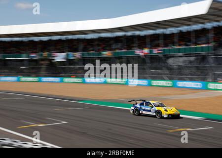 Silverstone, Gran Bretagna. 9 luglio 2023. #39 Adam Smalley (UK, Team Parker Racing), Porsche Mobil 1 Supercup al Silverstone Circuit il 9 luglio 2023 a Silverstone, Gran Bretagna. (Foto di HIGH TWO) credito: dpa/Alamy Live News Foto Stock