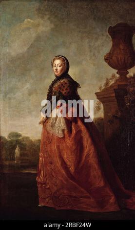 Ritratto di Augusta di Saxe Gotha, Principessa di Galles 1780 di Allan Ramsay Foto Stock