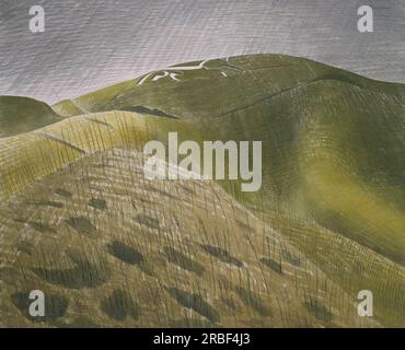 The vale of the White Horse 1939 di Eric Ravilious Foto Stock